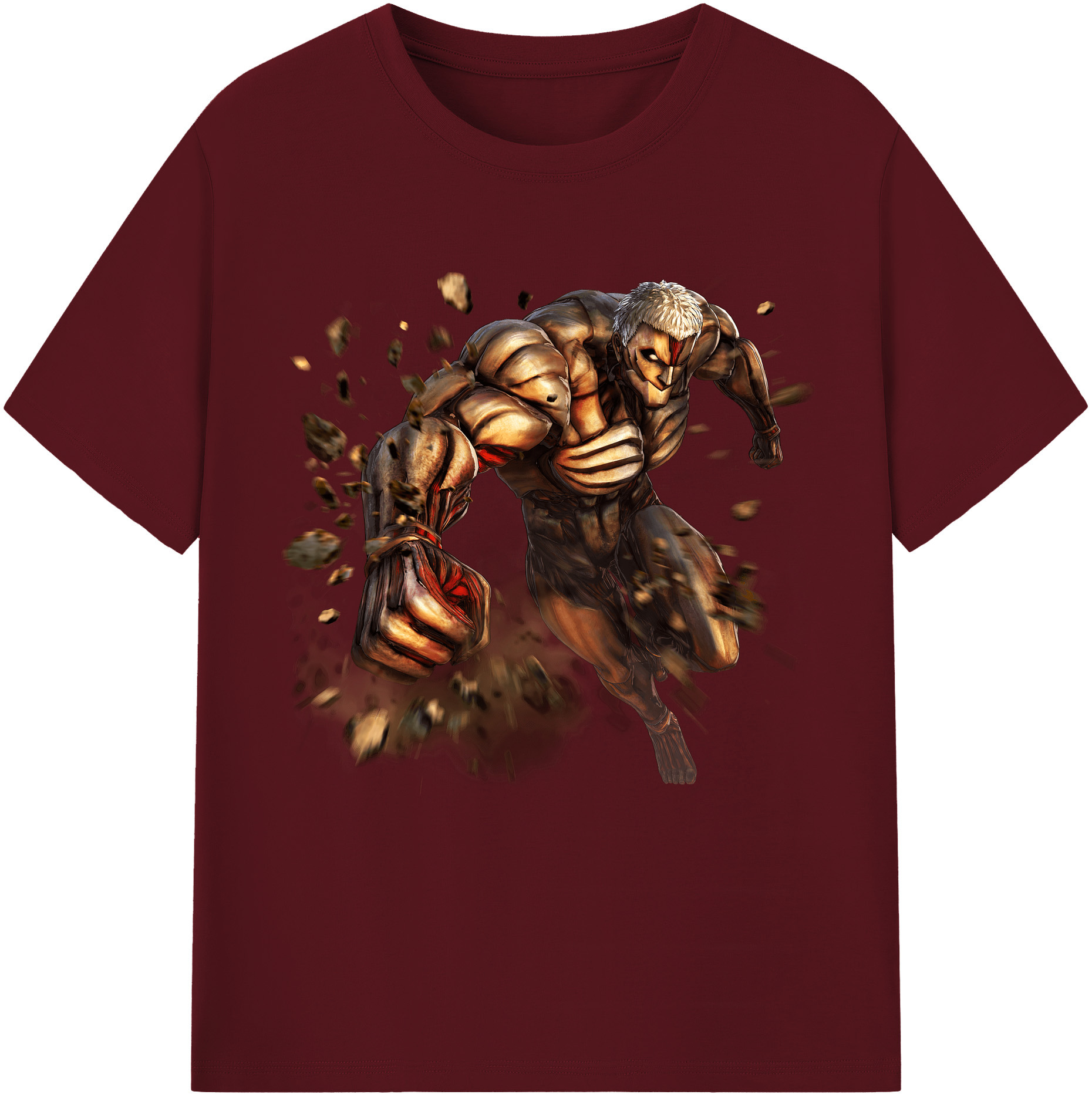 （画像用） 進撃の巨人 Attack on Titan 綿100％半袖Tシャツ（フロントプリント）